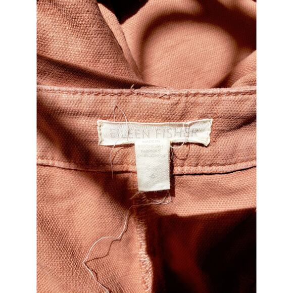 Eileen Fisher Organic Cotton Hemp Pants Pink Size 6 - Picture 8 of 9